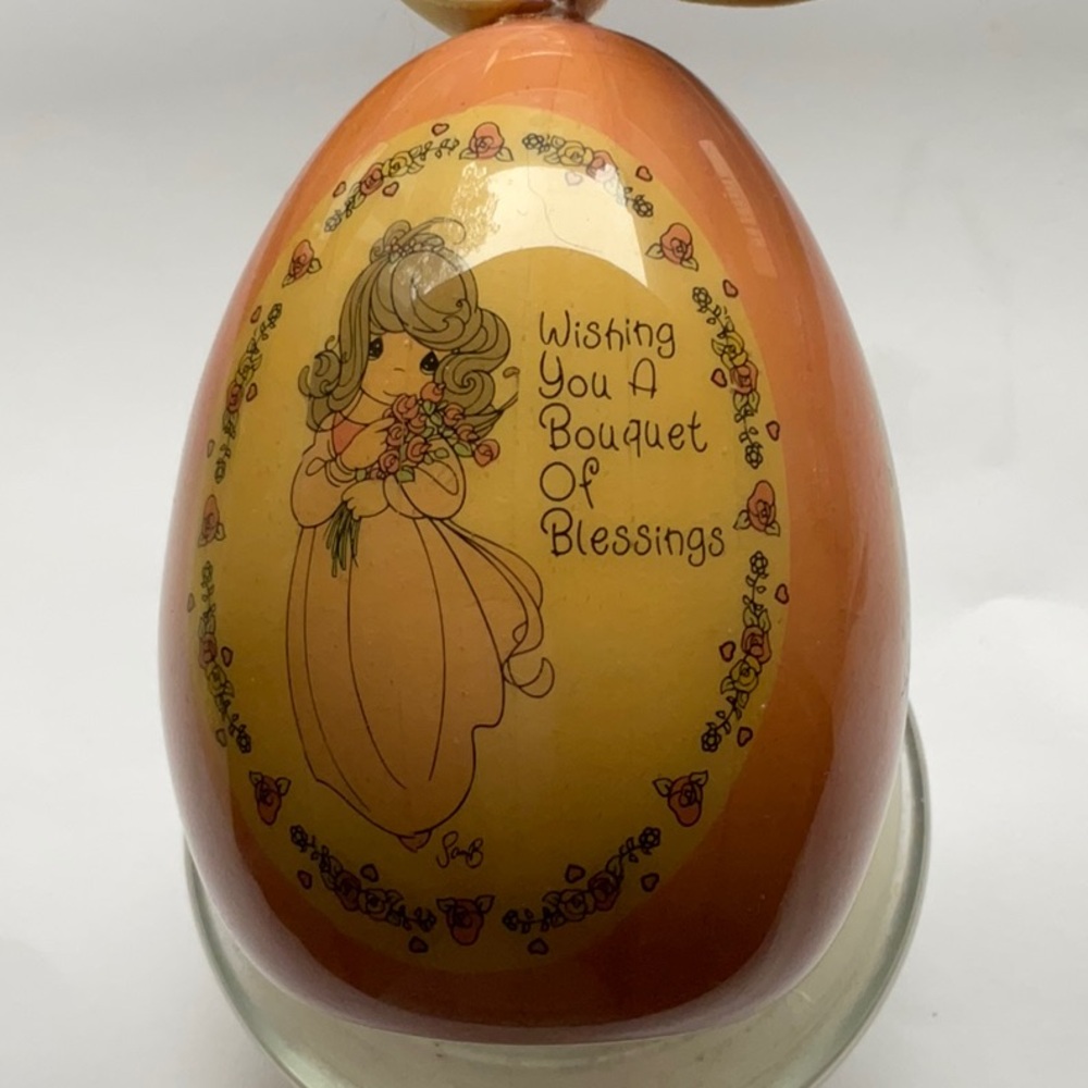 🟣1996 Precious Moments Egg With Container